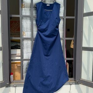 Babaton Aritzia Swing Elegant Blue Sleeveless Dress Size XS